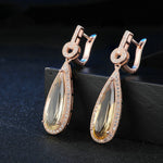 Grazia Jewelry Orangina Topaz Drop Earrings