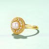 Grazia Jewelry Stars & Pearl Orbit Ring