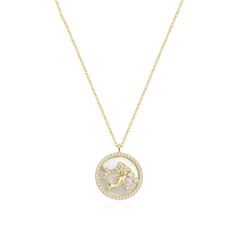 Grazia Jewelry Zodiac Collection - Constellation Shell Necklace