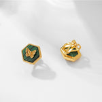 Grazia Jewelry Butterfly Button Earrings