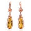 Grazia Jewelry Orangina Topaz Drop Earrings